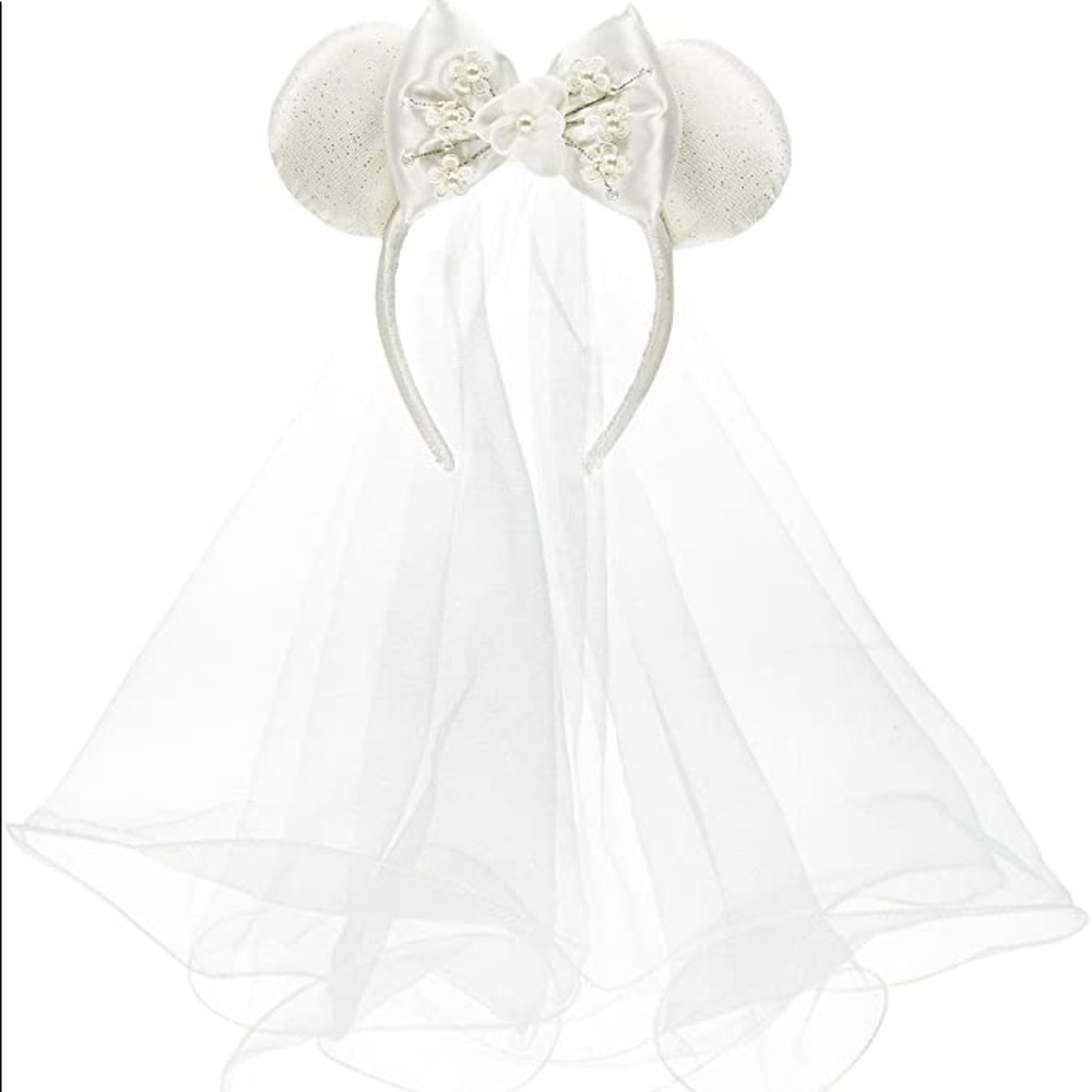 Disney Minnie Mouse Bride Wedding Ears